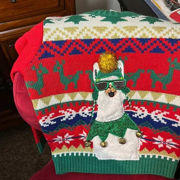 Holiday Time Red and Green Festive Vest - Picture 1 of 4